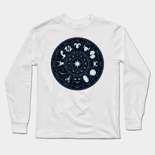 Zodiac Circle Round Horoscope Long Sleeve T-Shirt